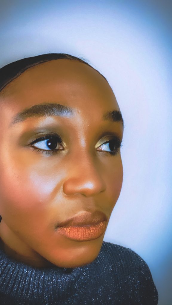 Applying Glittery Make-Up for day to night look 3